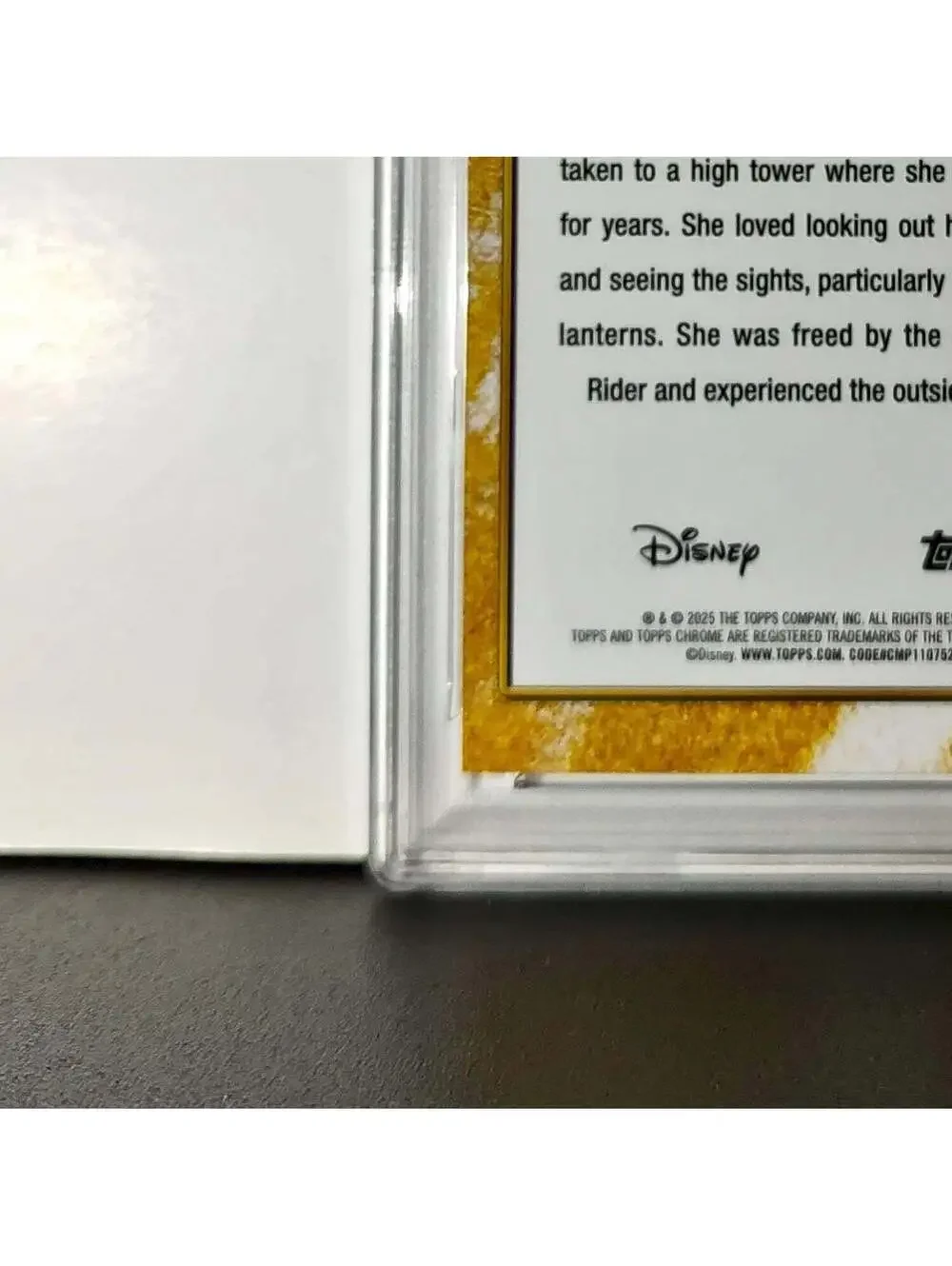 Rapunzel 2025 Topps Shiny Disney Wonder #S-16 Card Tangled PSA 9